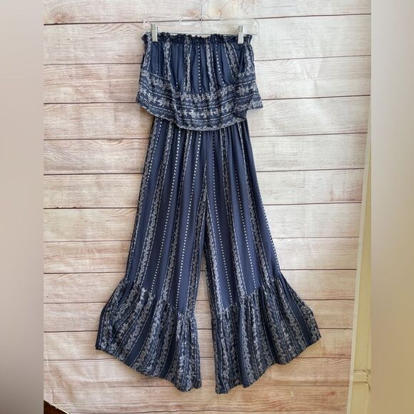 NEW WITHOUT TAGS JAPNA BANDANNA PRINT JUMPSUIT - Picture 3 of 7